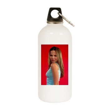 Tammin Sursok White Water Bottle With Carabiner