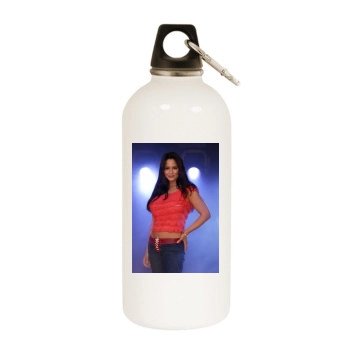 Tanya Memme White Water Bottle With Carabiner