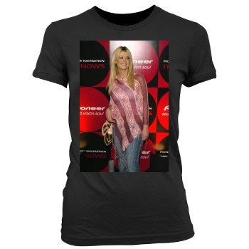 Tara Reid Women's Junior Cut Crewneck T-Shirt