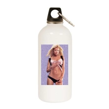 Tara Reid White Water Bottle With Carabiner