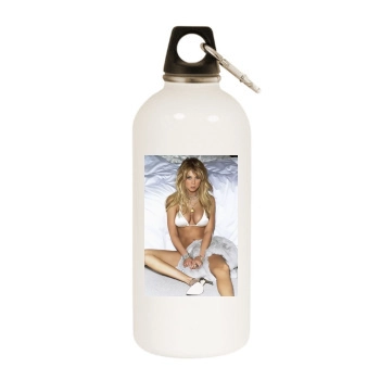 Tara Reid White Water Bottle With Carabiner