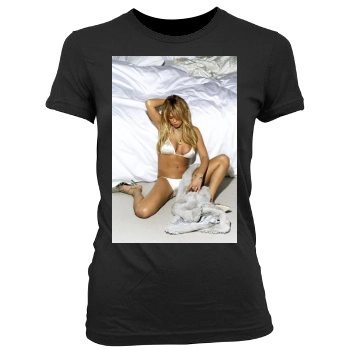 Tara Reid Women's Junior Cut Crewneck T-Shirt