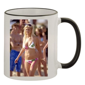 Tara Reid 11oz Colored Rim & Handle Mug