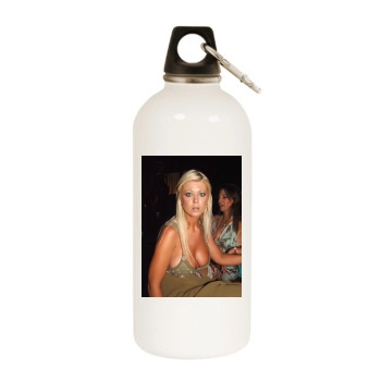 Tara Reid White Water Bottle With Carabiner