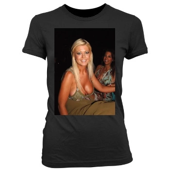 Tara Reid Women's Junior Cut Crewneck T-Shirt