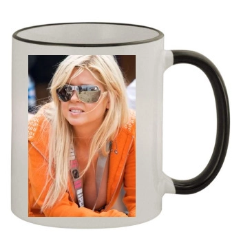 Tara Reid 11oz Colored Rim & Handle Mug