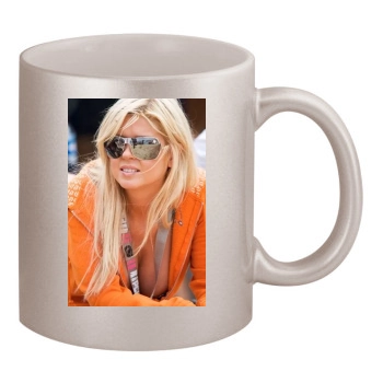 Tara Reid 11oz Metallic Silver Mug