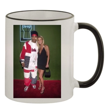 Tara Reid 11oz Colored Rim & Handle Mug