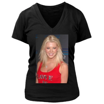 Tara Reid Women's Deep V-Neck TShirt