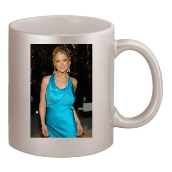 Tara Reid 11oz Metallic Silver Mug