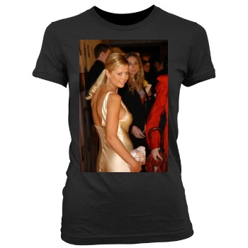 Tara Reid Women's Junior Cut Crewneck T-Shirt