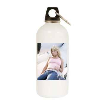 Tara Reid White Water Bottle With Carabiner