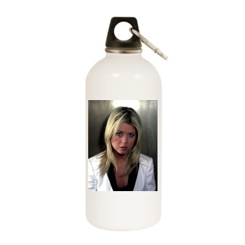 Tara Reid White Water Bottle With Carabiner