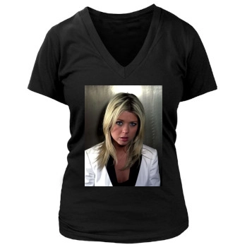 Tara Reid Women's Deep V-Neck TShirt