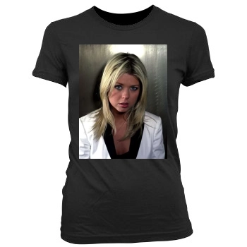 Tara Reid Women's Junior Cut Crewneck T-Shirt