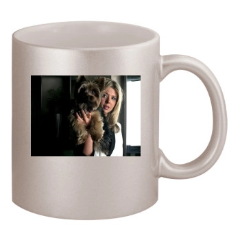 Tara Reid 11oz Metallic Silver Mug