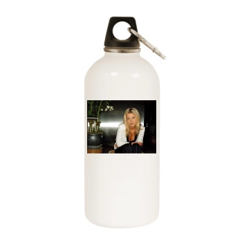 Tara Reid White Water Bottle With Carabiner