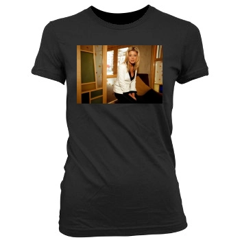 Tara Reid Women's Junior Cut Crewneck T-Shirt