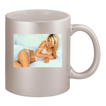 Tara Reid 11oz Metallic Silver Mug