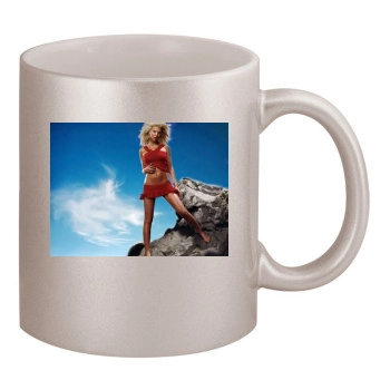 Tara Reid 11oz Metallic Silver Mug