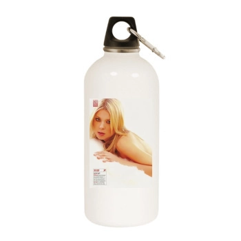 Tara Reid White Water Bottle With Carabiner