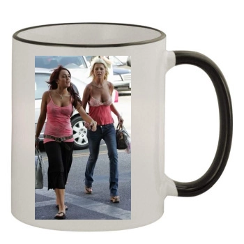 Tara Reid 11oz Colored Rim & Handle Mug