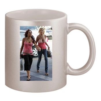 Tara Reid 11oz Metallic Silver Mug