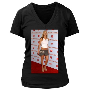 Tara Reid Women's Deep V-Neck TShirt