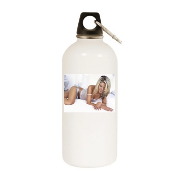 Tara Reid White Water Bottle With Carabiner