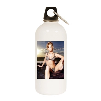 Tara Reid White Water Bottle With Carabiner