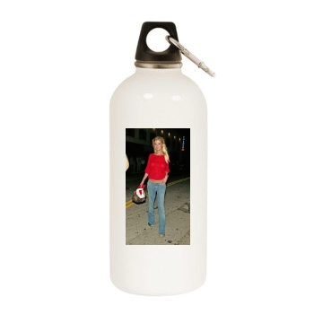 Tara Reid White Water Bottle With Carabiner