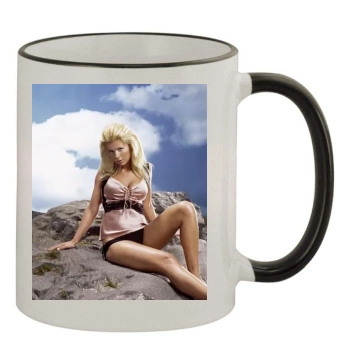 Tara Reid 11oz Colored Rim & Handle Mug