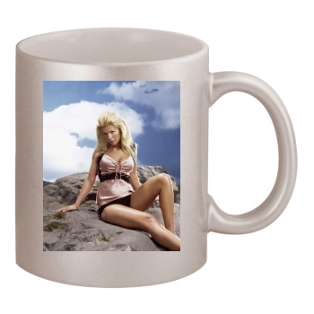 Tara Reid 11oz Metallic Silver Mug