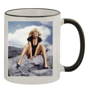 Tara Reid 11oz Colored Rim & Handle Mug