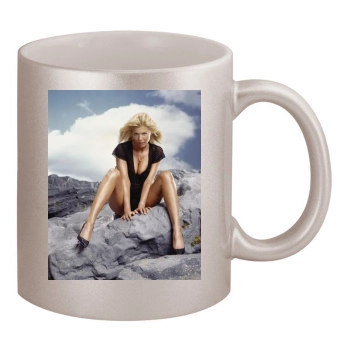 Tara Reid 11oz Metallic Silver Mug