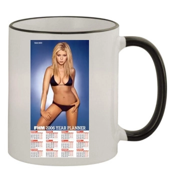 Tara Reid 11oz Colored Rim & Handle Mug