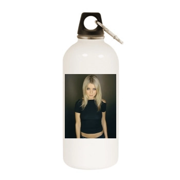 Tara Reid White Water Bottle With Carabiner