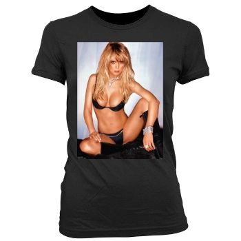 Tara Reid Women's Junior Cut Crewneck T-Shirt