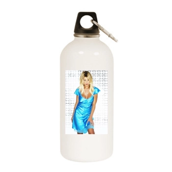 Tara Reid White Water Bottle With Carabiner