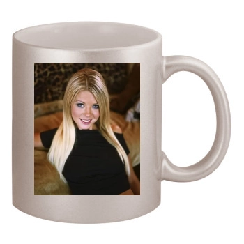 Tara Reid 11oz Metallic Silver Mug