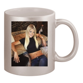 Tara Reid 11oz Metallic Silver Mug