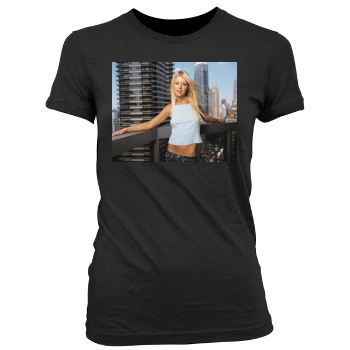 Tara Reid Women's Junior Cut Crewneck T-Shirt