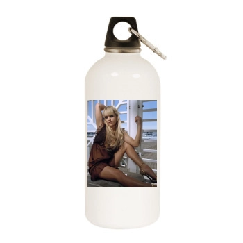 Taryn Manning White Water Bottle With Carabiner