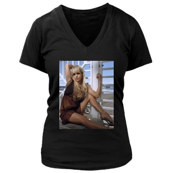 Taryn Manning Women's Deep V-Neck TShirt