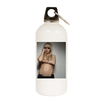 Taryn Manning White Water Bottle With Carabiner