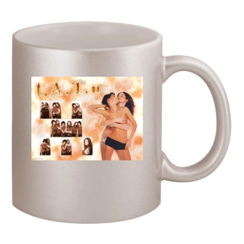 TATU 11oz Metallic Silver Mug