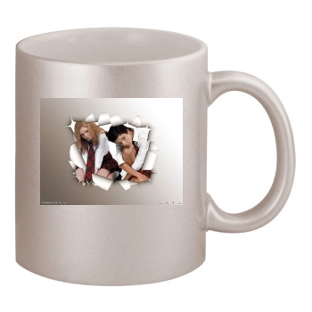 TATU 11oz Metallic Silver Mug