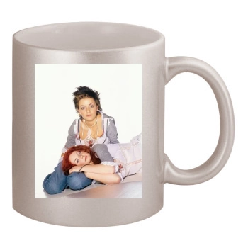 TATU 11oz Metallic Silver Mug