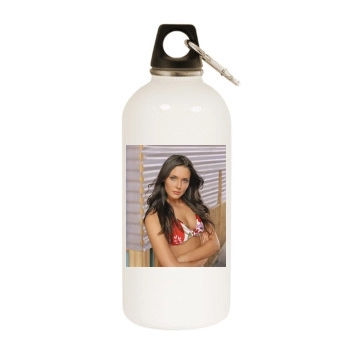 Taylor Cole White Water Bottle With Carabiner