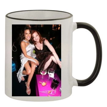 Teri Hatcher 11oz Colored Rim & Handle Mug